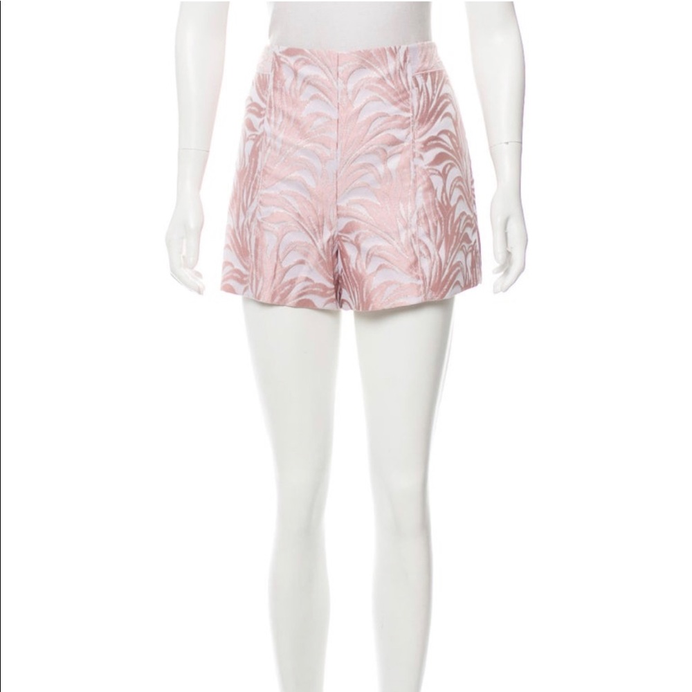 Intermix patterned mini shorts